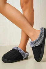 Cable-Knit Fluff Round Toe Slippers for a perfect OOTD – dress to impress outfits from Amexza