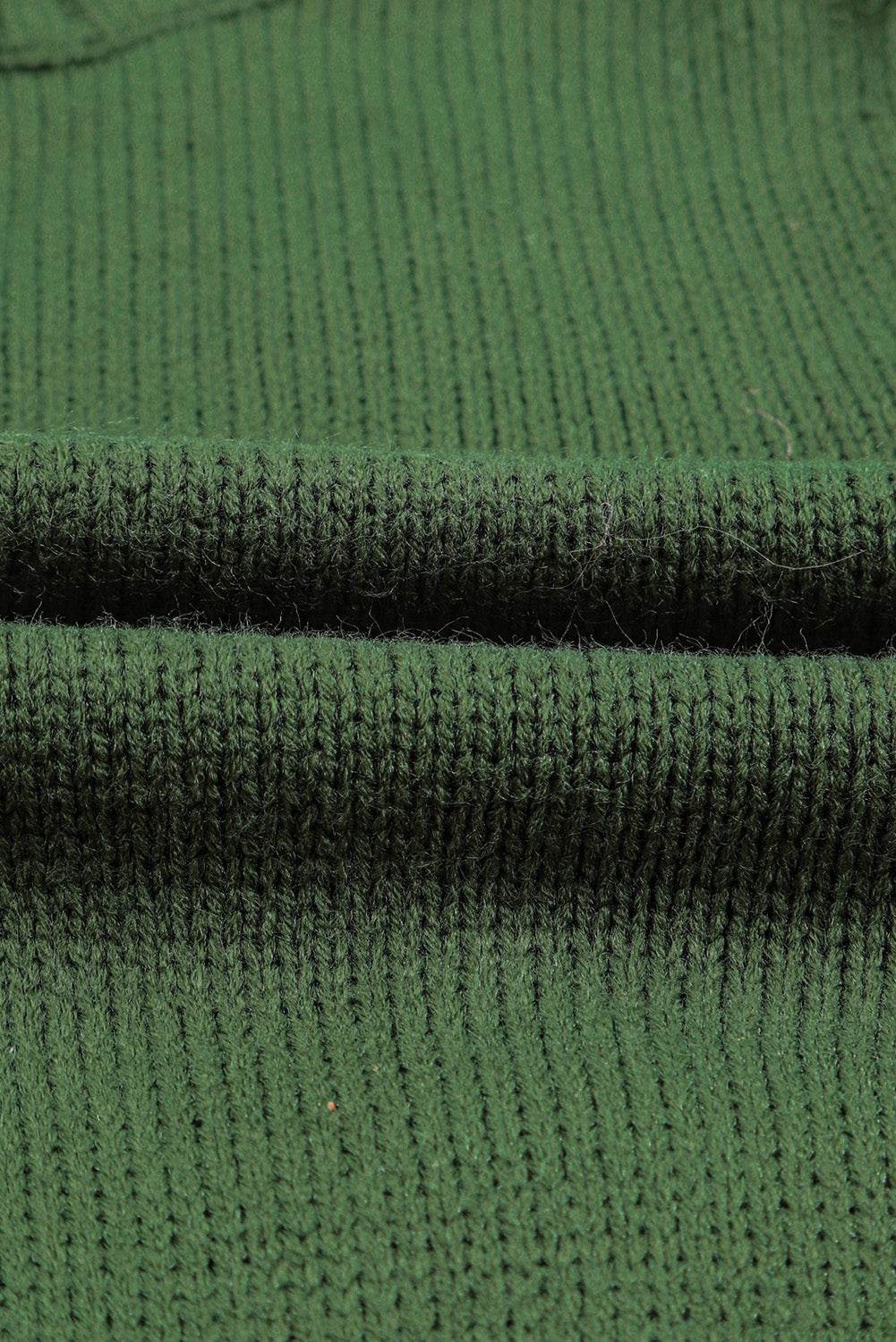 Cable-Knit Button Down V-Neck Cardigan - Amexza