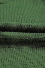 Cable-Knit Button Down V-Neck Cardigan - Amexza