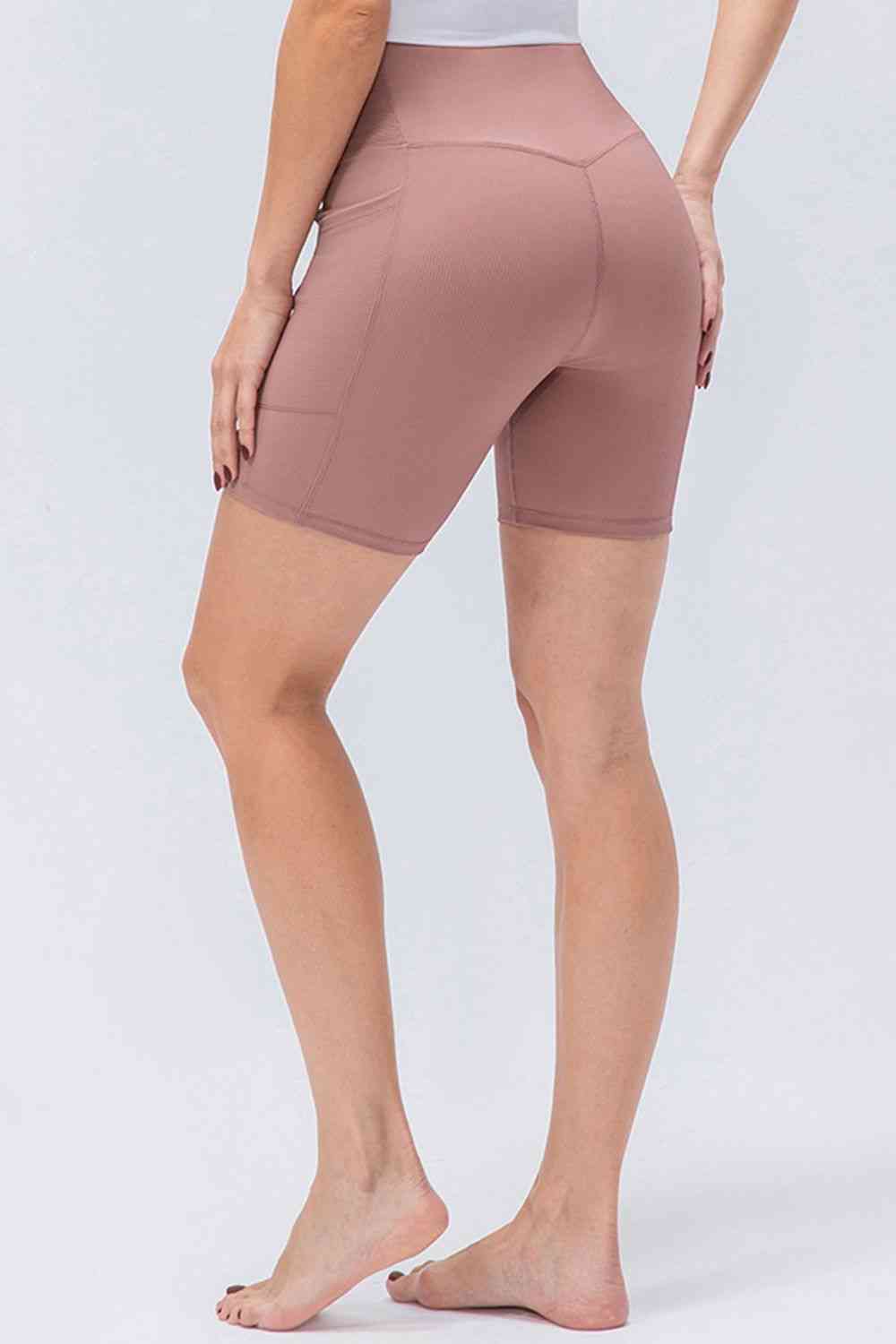 Slim Fit V-Waistband Sports Shorts Dusty Pink for a perfect OOTD – dress to impress outfits from Amexza