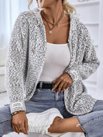 Zip-Up Hooded Sweater - Amexza