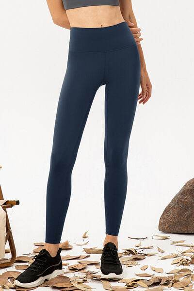 High Waist Skinny Active Pants Dusty Blue for a perfect OOTD – dress to impress outfits from Amexza