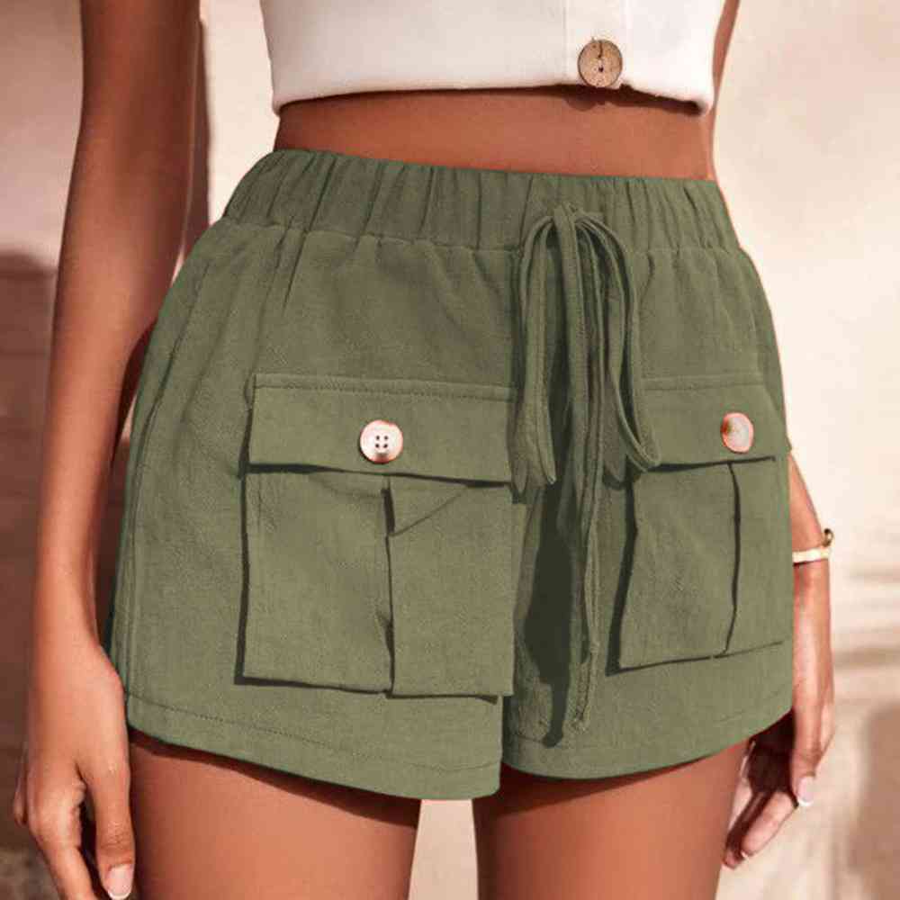 Tie Waist Cargo Shorts for a perfect OOTD – dress to impress outfits from Amexza