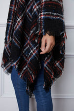 Shiny Turtleneck Plaid Raw Hem Sweater for a perfect OOTD – dress to impress outfits from Amexza