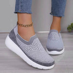 Breathable Round Toe Mesh Slip-On Light Gray for a perfect OOTD – dress to impress outfits from Amexza
