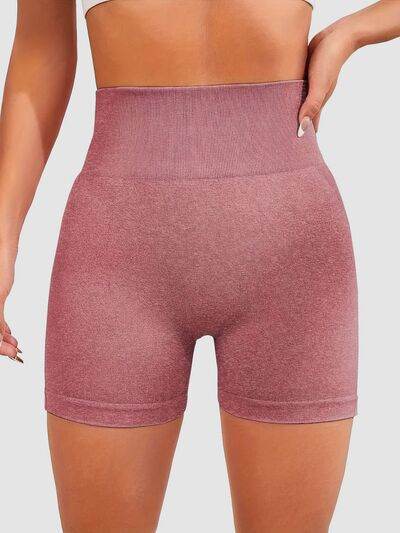 High Waist Active Shorts Dusty Pink for a perfect OOTD – dress to impress outfits from Amexza