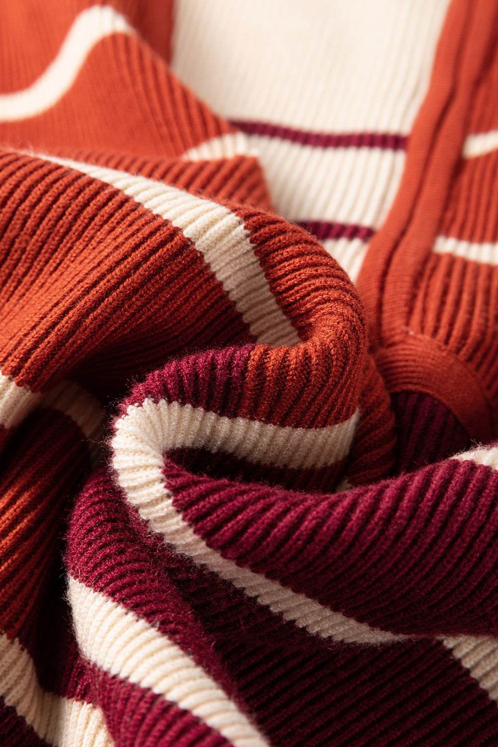 Striped Quarter Zip Cap Sleeve Sweater Dress for a perfect OOTD – dress to impress outfits from Amexza