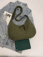 Ribbed Adjustable Strap Shoulder Bag for a perfect OOTD – dress to impress outfits from Amexza