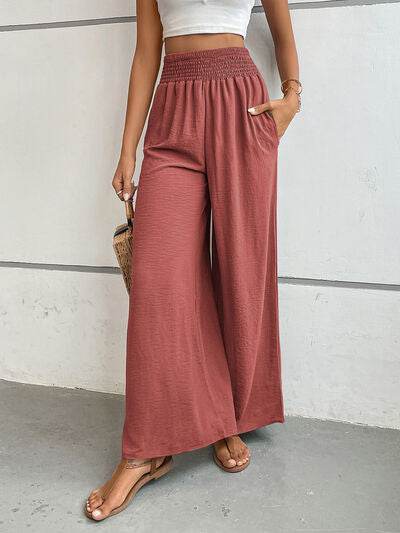 Perfee Wide Leg Pants with Pockets for a perfect OOTD – dress to impress outfits from Amexza