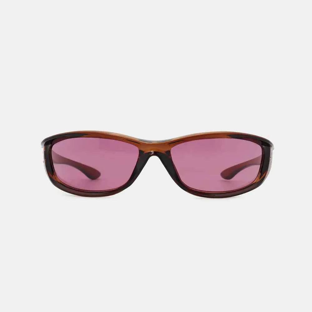 Polycarbonate Frame Rectangle Sunglasses for a perfect OOTD – dress to impress outfits from Amexza