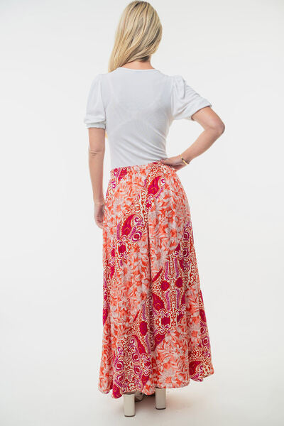 White Birch Full Size High Waisted Floral Woven Skirt for a perfect OOTD – dress to impress outfits from Amexza