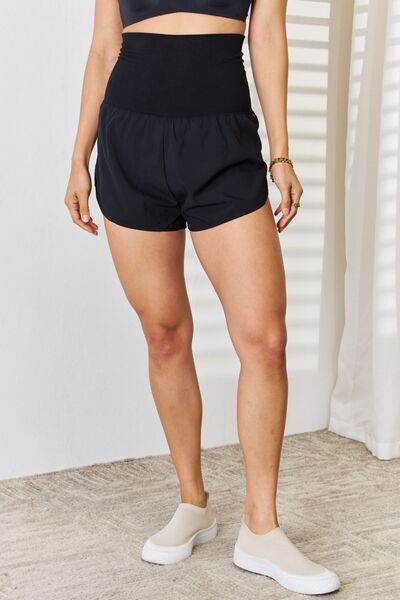 Zenana Full Size High Waist Tummy Control Shorts Black for a perfect OOTD – dress to impress outfits from Amexza