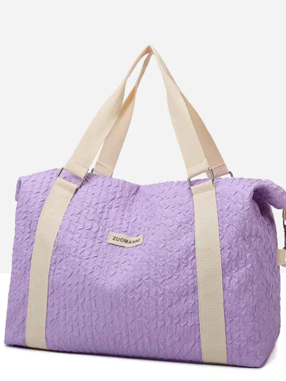 Texture Oxford Cloth Travel Bag Lavender One Size for a perfect OOTD – dress to impress outfits from Amexza
