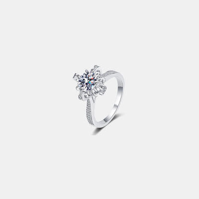 1 Carat Moissanite 925 Sterling Silver Ring Silver for a perfect OOTD – dress to impress outfits from Amexza