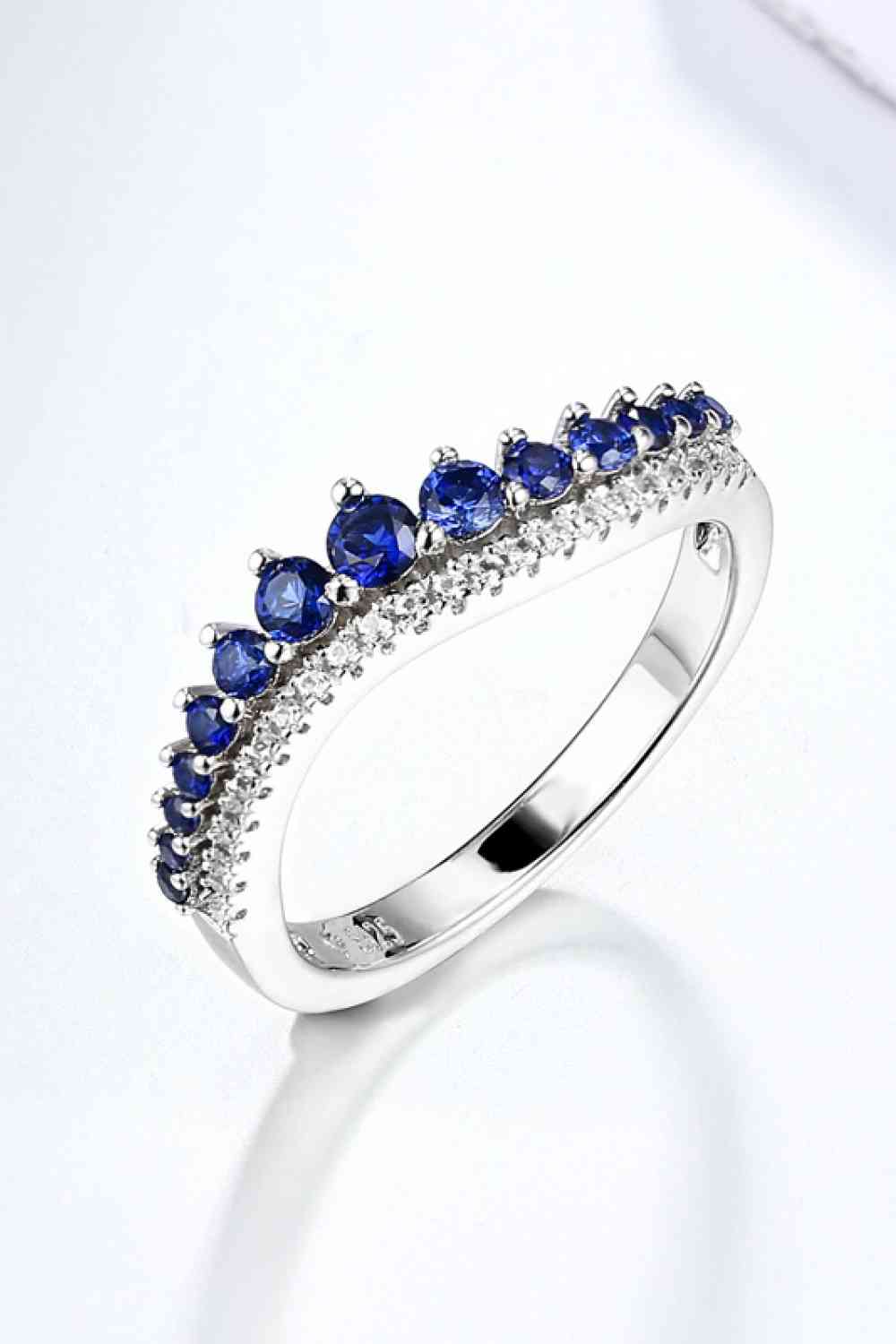 Lab-Grown Sapphire 925 Sterling Silver Rings for a perfect OOTD – dress to impress outfits from Amexza