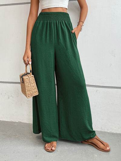 Perfee Wide Leg Pants with Pockets for a perfect OOTD – dress to impress outfits from Amexza