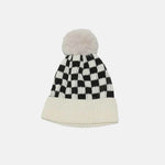 Checkered Knit Hat with Pompom for a perfect OOTD – dress to impress outfits from Amexza