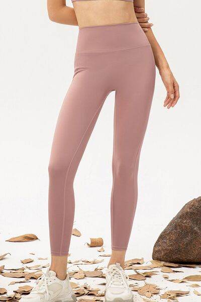 High Waist Skinny Active Pants - Amexza