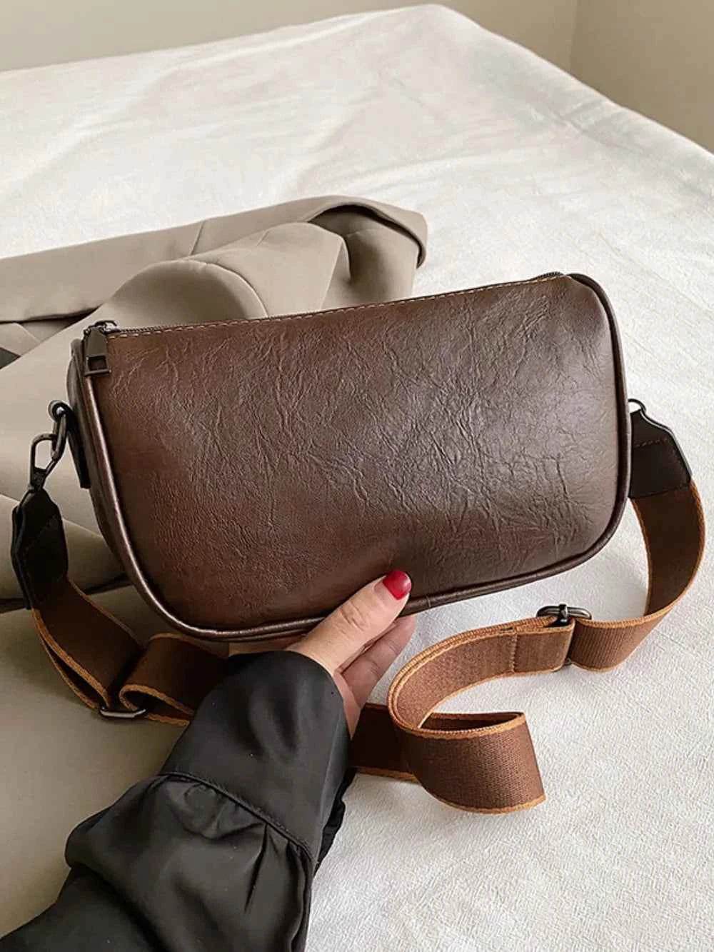 PU Leather Fringe Studded Crossbody Bag for a perfect OOTD – dress to impress outfits from Amexza