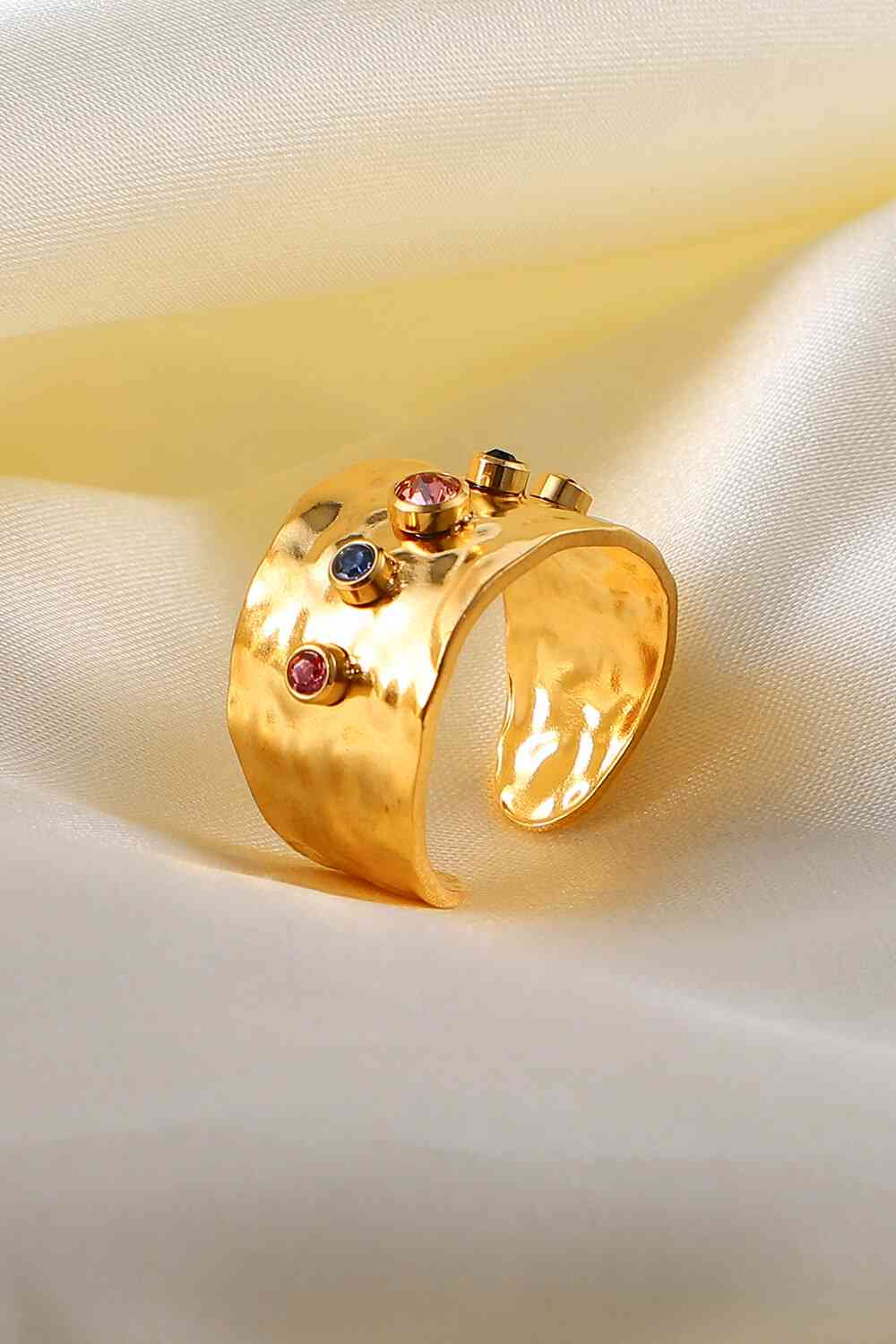 18K Gold-Plated Zircon Ring for a perfect OOTD – dress to impress outfits from Amexza