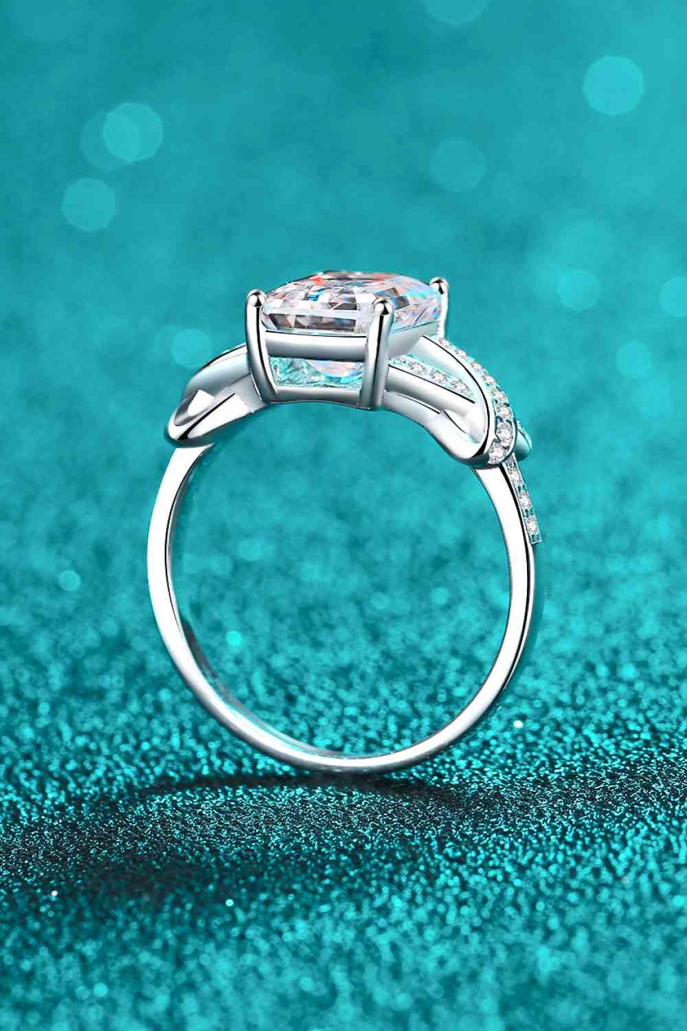 3 Carat Moissanite Sterling Silver Ring for a perfect OOTD – dress to impress outfits from Amexza