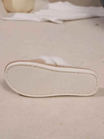 Contrast Faux Fur Round Toe Slippers for a perfect OOTD – dress to impress outfits from Amexza