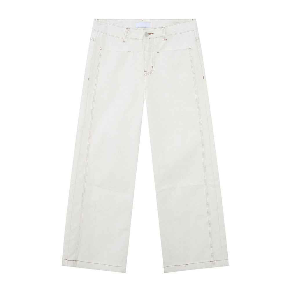 Straight Leg Jeans with Stitch Detail for a perfect OOTD – dress to impress outfits from Amexza