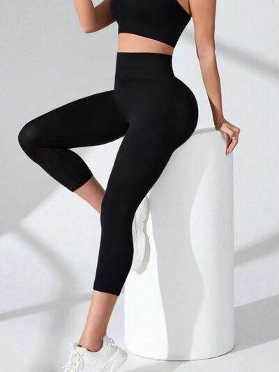 High Waist Cropped Active Leggings for a perfect OOTD – dress to impress outfits from Amexza