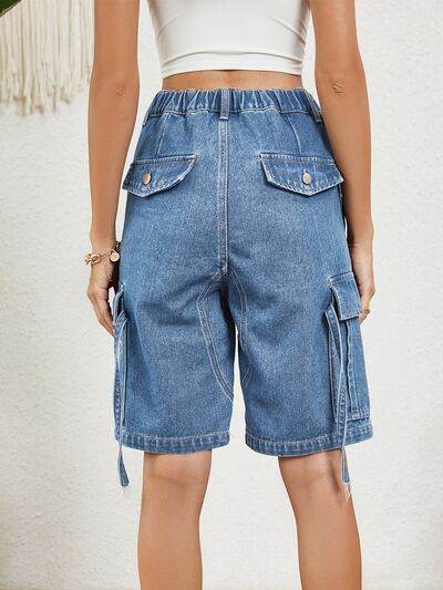 High Waist Denim Shorts with Pockets for a perfect OOTD – dress to impress outfits from Amexza