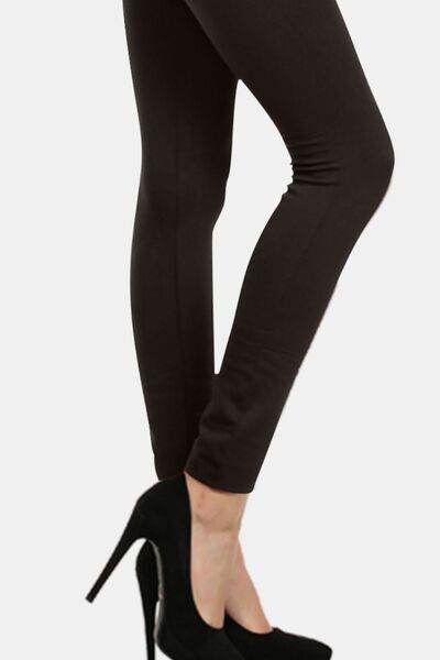 Yelete Seamless High Waist Fleece Leggings - Amexza