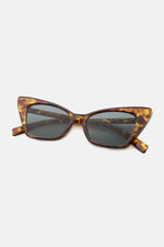 Acetate Lens Cat Eye Sunglasses Brown One Size for a perfect OOTD – dress to impress outfits from Amexza