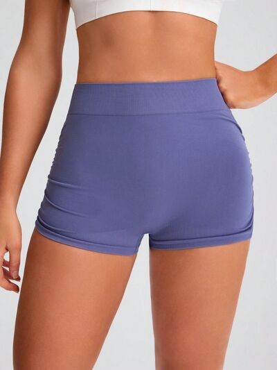 Elastic Waist Active Shorts - Amexza