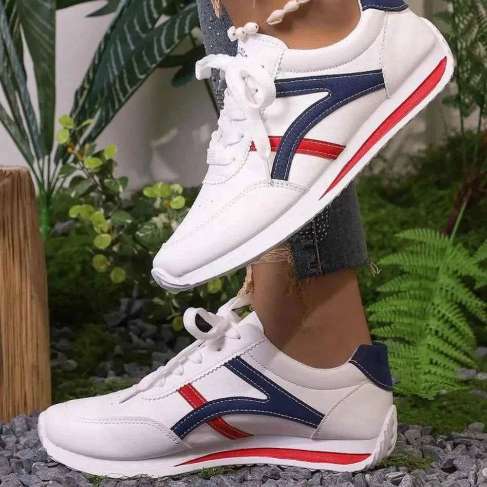 Lace Up Contrast Sneakers Navy for a perfect OOTD – dress to impress outfits from Amexza