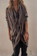 Full Size Contrast Long Sleeve Longline Top - Amexza