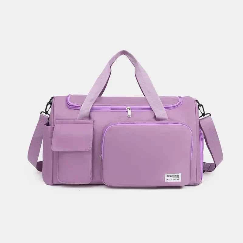 Oxford Cloth Detachable Strap Travel Bag Heliotrope Purple One Size for a perfect OOTD – dress to impress outfits from Amexza