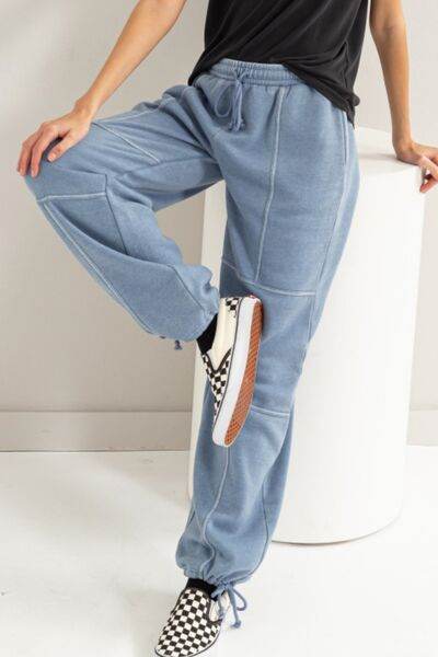 HYFVE Stitched Design Drawstring Sweatpants for a perfect OOTD – dress to impress outfits from Amexza