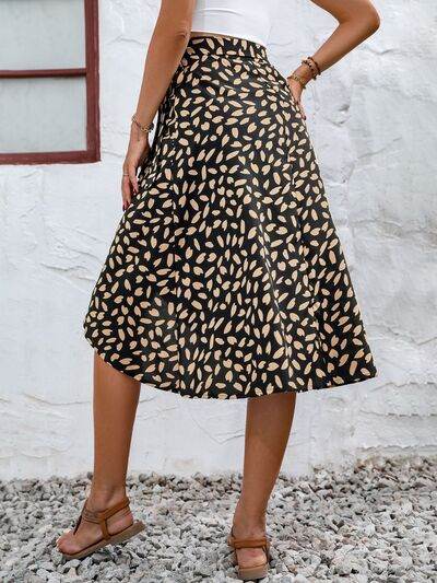 Tied Slit Printed Skirt for a perfect OOTD – dress to impress outfits from Amexza