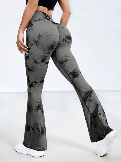 Tie-Dye High Waist Active Leggings Dark Gray for a perfect OOTD – dress to impress outfits from Amexza