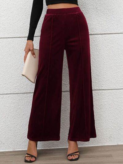 Elastic Waist Wide Leg Pants for a perfect OOTD – dress to impress outfits from Amexza