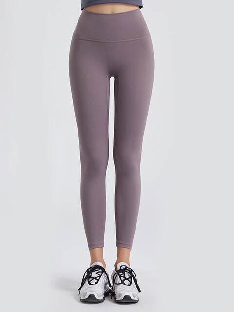 Wide Waistband Sports Leggings Lilac for a perfect OOTD – dress to impress outfits from Amexza