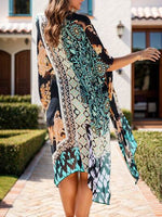Printed Open Front Cover-Up for a perfect OOTD – dress to impress outfits from Amexza