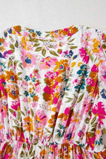 Floral Short Sleeve V Neck Dress with Pockets for a perfect OOTD – dress to impress outfits from Amexza