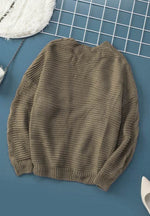 Cable-Knit Open Front Cardigan - Amexza