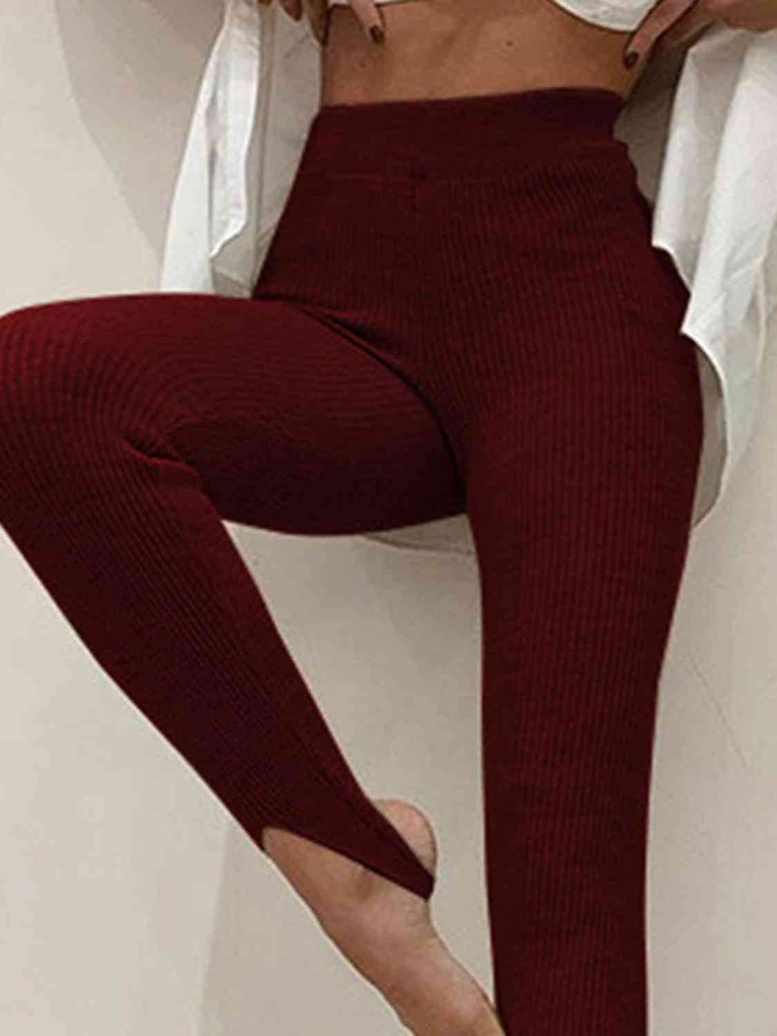 Ribbed Mid Waist Leggings for a perfect OOTD – dress to impress outfits from Amexza