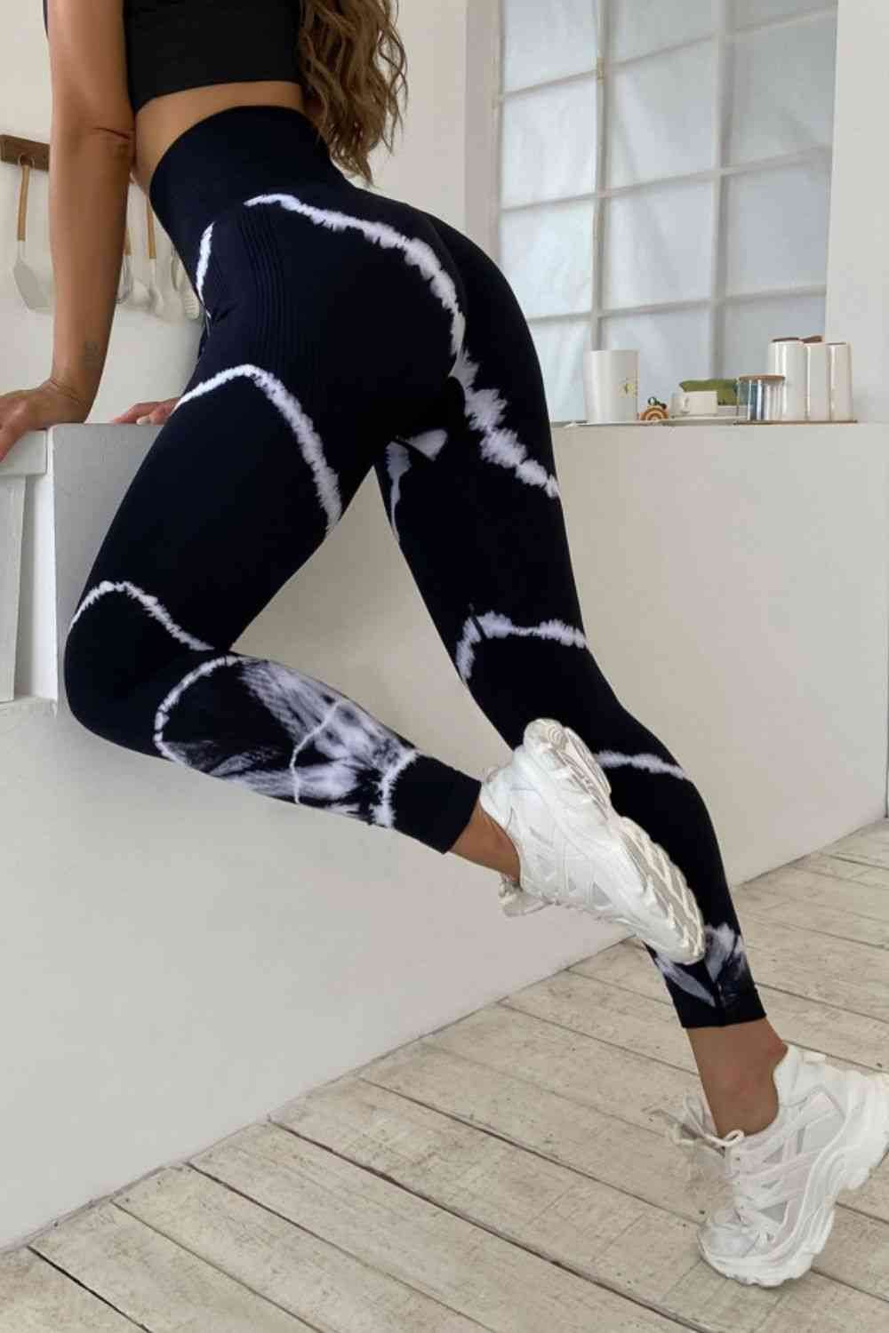 Slim Fit High Waist Long Active Pants - Amexza