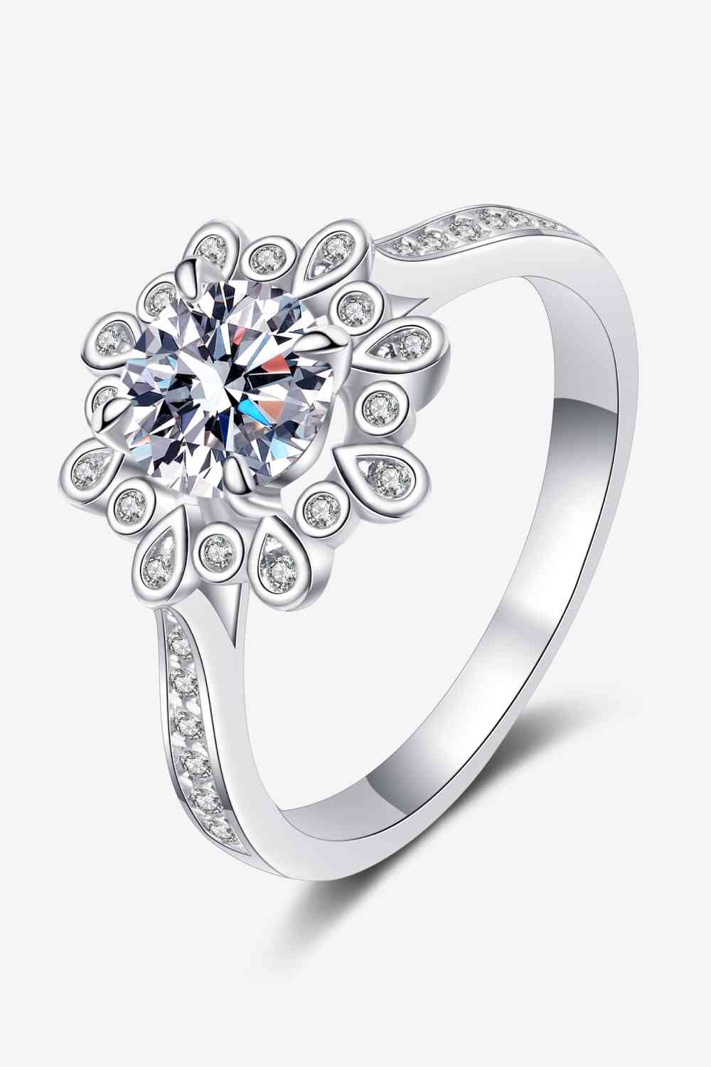 Can't Stop Your Shine 925 Sterling Silver Moissanite Ring Silver for a perfect OOTD – dress to impress outfits from Amexza