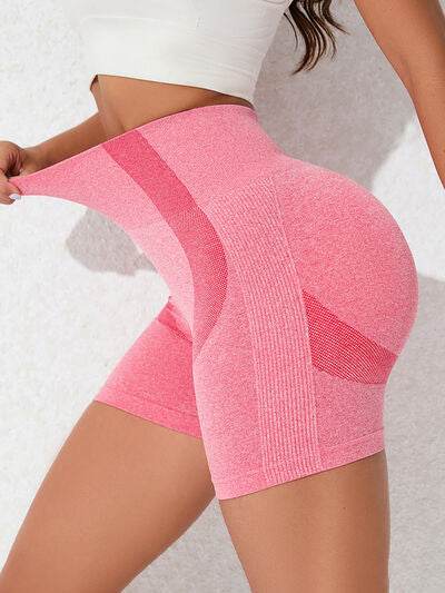 High Waist Active Shorts Pink for a perfect OOTD – dress to impress outfits from Amexza