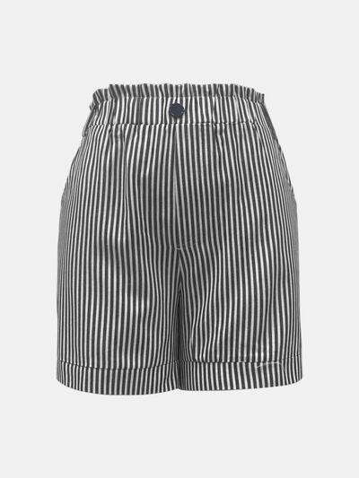 Full Size High Waist Striped Shorts for a perfect OOTD – dress to impress outfits from Amexza