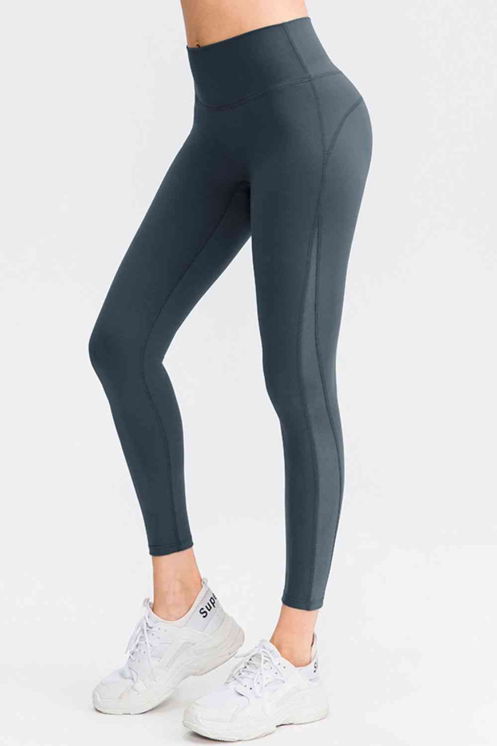 Wide Waistband Slim Fit Long Sports Pants Dark Gray for a perfect OOTD – dress to impress outfits from Amexza