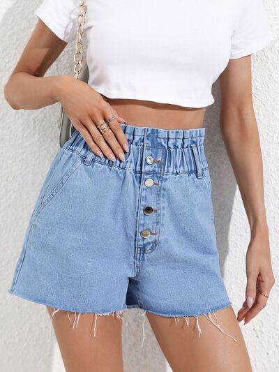 Denim Shorts with Pockets for a perfect OOTD – dress to impress outfits from Amexza